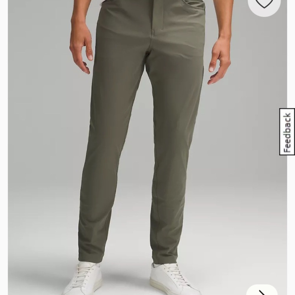 Lululemon ABC 5 pocket Olive Green Pants Warpstreme
